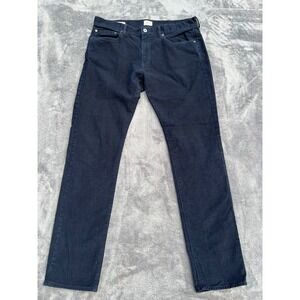 J. Crew Pants Corduroy Mens 36x34 Black 484 Slim Fit Chino Straight Flat Front